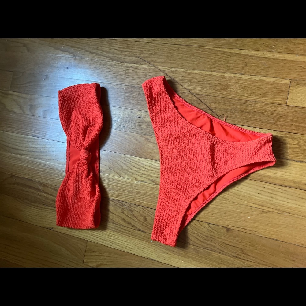 Bandeau high wasted bikini